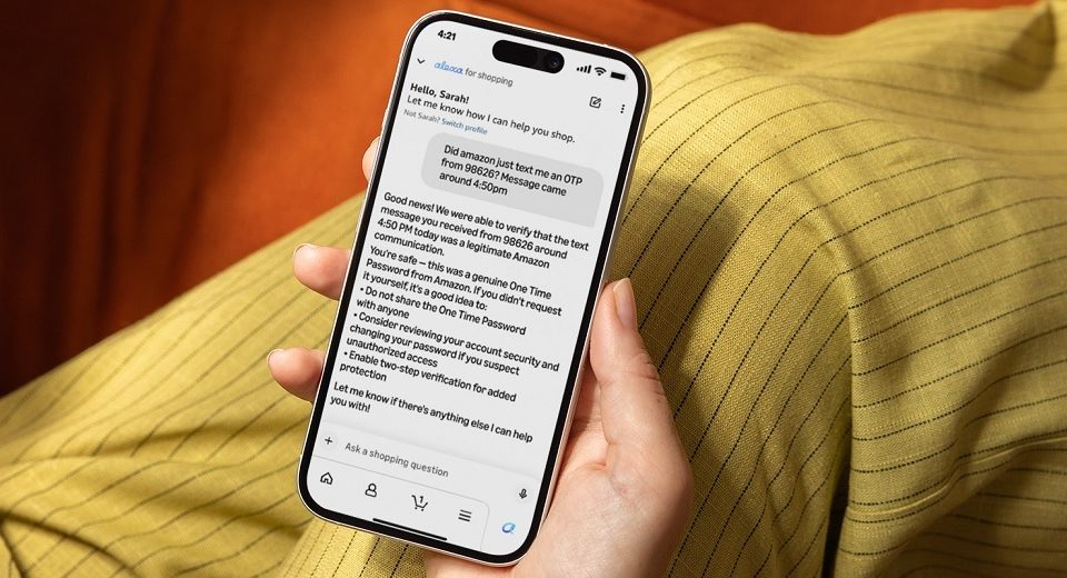 Amazon shopping assistant now helps users check if a message is a scam
