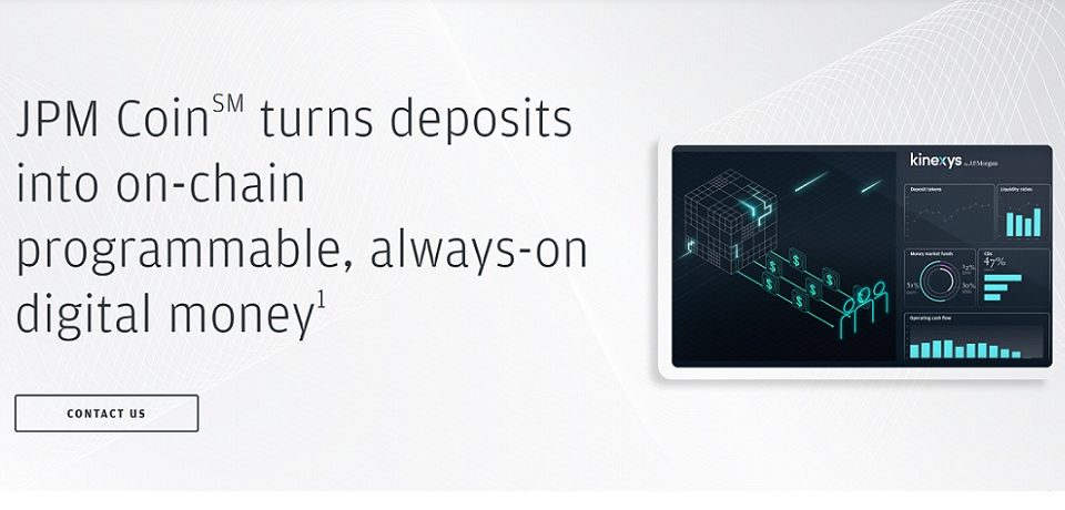 JP Morgan brings its deposit token product JPM Coin to Ethereum, for institutional clients